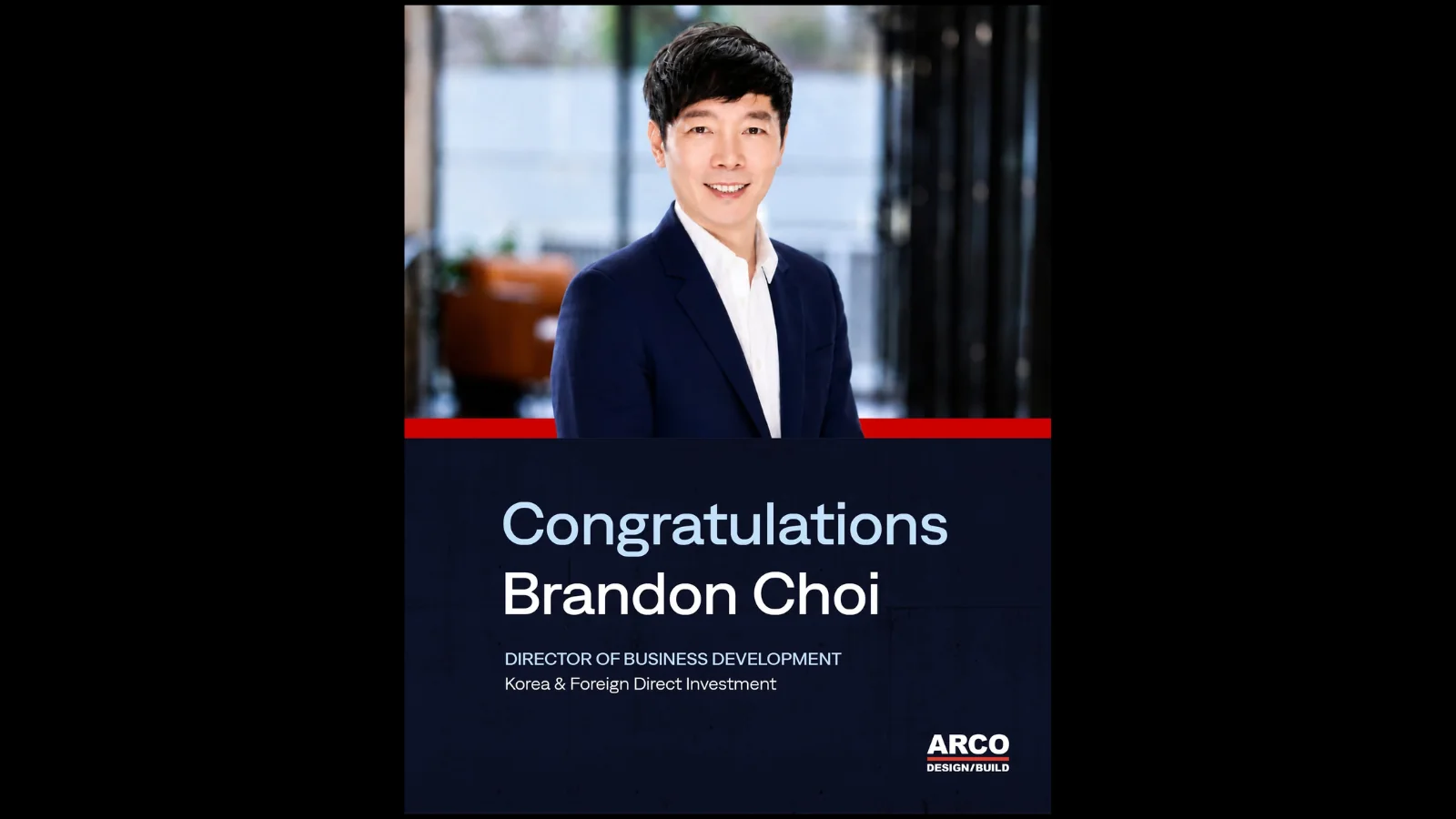 Congratulations Brandon Choi — ARCO Design/Build